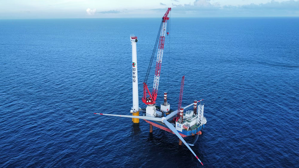 國家電投揭陽神泉二350MW海上風(fēng)電項(xiàng)目增容項(xiàng)目首臺(tái)風(fēng)機(jī)安裝圓滿完成 國家電投揭陽神泉二350MW海上風(fēng)電項(xiàng)目增容項(xiàng)目首臺(tái)風(fēng)機(jī)安裝圓滿完成